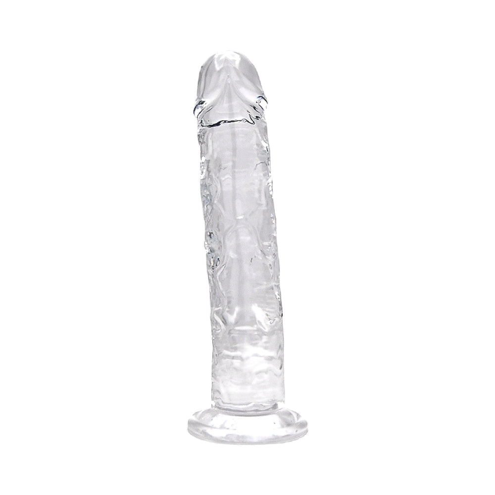 Liefdevolle vreugde 9,5 inch zuignap dildo helder