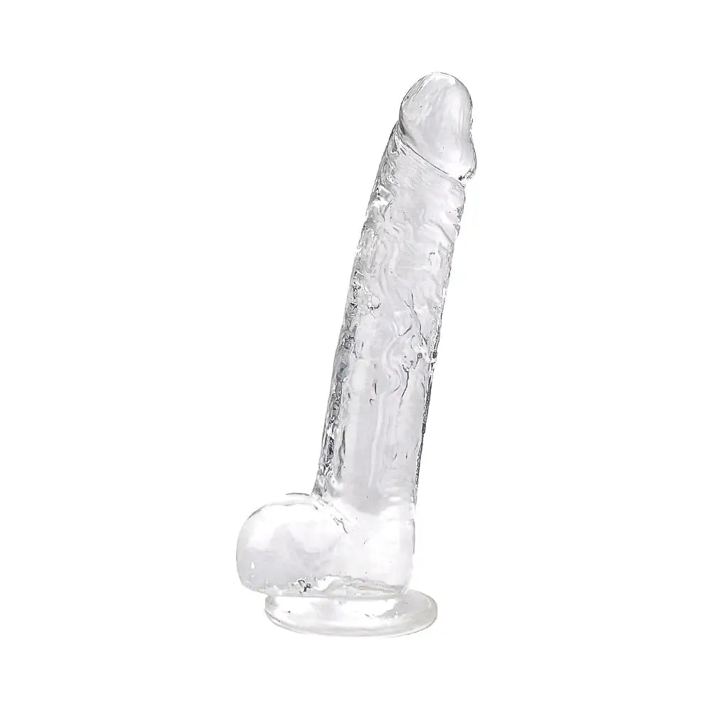 Loving Joy 9 Inch Dildo with Balls Clear - Dildos - Save 25% - Fast Shipping - United Kingdom Stoke-on-trent