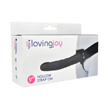 Loving Joy 9 Inch Hollow Strap on Black - Ons - Save 20% - Sale