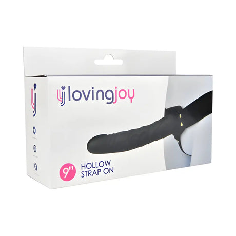 Loving Joy 9 Inch Hollow Strap on Black - Ons - Save 25% - on - Fast Shipping - Sale United Kingdom Stoke-on-trent