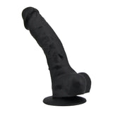 Loving Joy 9 Inch Realistic Silicone Dildo with Suction Cup and Balls Black - Dildos - Save 25% - United Kingdom Stoke-on-trent