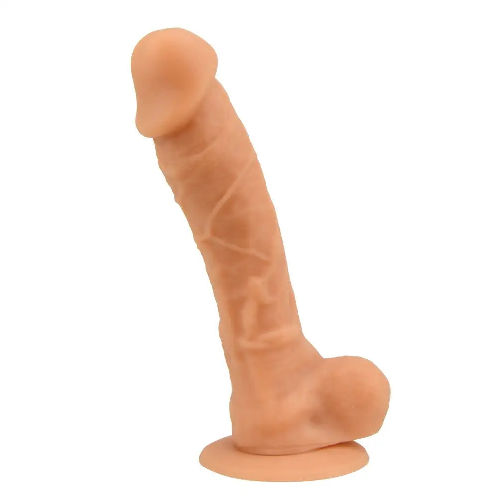 Loving Joy 9 Inch Realistic Silicone Dildo with Suction Cup and Balls Vanilla - Dildos - Save 25% - United Kingdom Stoke-on-trent