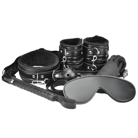 Loving Joy Beginner’s Bondage Kit Black (8 Piece) - Sex Toy Kits - Save 20% - Fast - Sale United Kingdom Stoke-on-trent