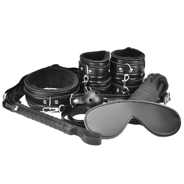 Loving Joy Beginner’s Bondage Kit Black (8 Piece) - Sex Toy Kits - Save 20% - Fast - Sale United Kingdom Stoke-on-trent