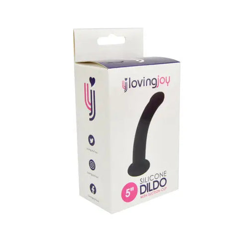 Loving Joy Curved 5 Inch Silicone Dildo with Suction Cup - Strap on Dildos - Save 30% - Fast - United Kingdom Stoke-on-trent