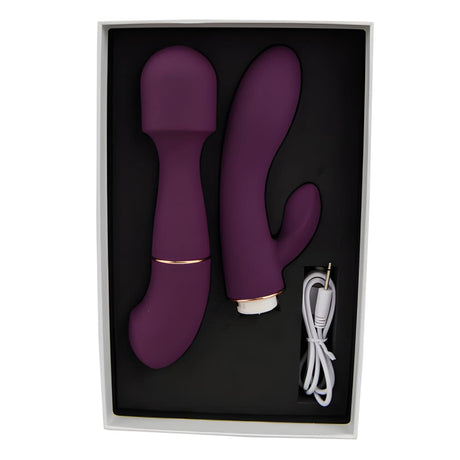 Loving Joy Dua Interchangeable Vibrator with 2 Attachments - Rabbit Vibrators - Save 30%
