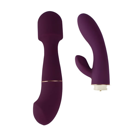 Loving Joy Dua Interchangeable Vibrator with 2 Attachments - Rabbit Vibrators - Save 20%