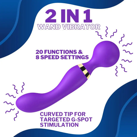 Loving Joy Dual Ended Wand Vibrator Fast Shipping United Kingdom Stoke on Trent