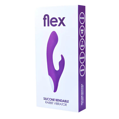 Loving Joy Flex Silicone Bendable Rabbit Vibrator - Vibrators - Save 30% - Flex - Fast Shipping - United Kingdom Stoke-on-trent