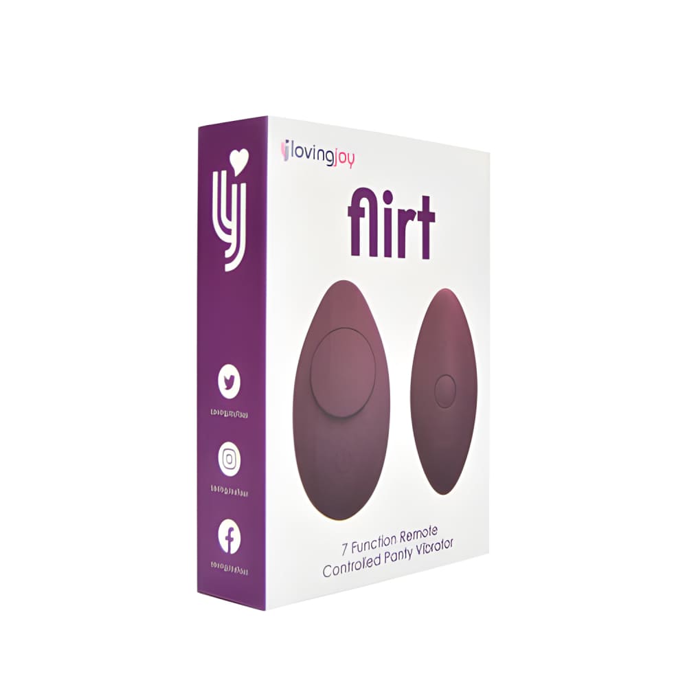 Loving Joy Flirt 7 Function Remote-controlled Wearable Clitoral Knicker Vibrator - Remote Vibrators - Save 20% - Sale