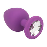 Loving Joy Jewelled Silicone Butt Plug Purple -large - Plugs - Save 25% - Sale