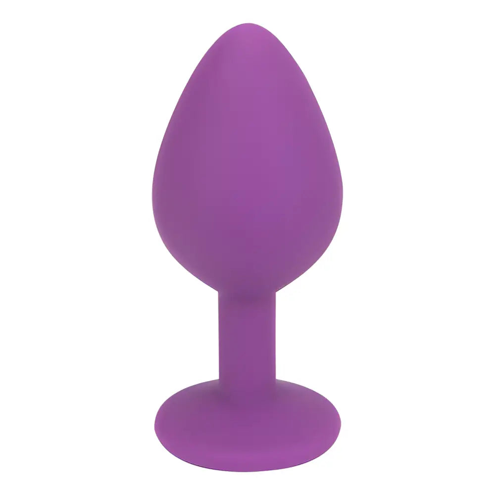 Loving Joy Jewelled Silicone Butt Plug Purple - Medium - Plugs - Save 15% - Sale United Kingdom Stoke-on-trent