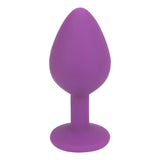 Loving Joy Jewelled Silicone Butt Plug Purple - Medium - Plugs - Save 15% - Sale United Kingdom Stoke-on-trent