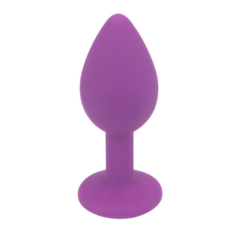 Loving Joy Jewelled Silicone Butt Plug Purple -small - Plugs - Save 25% - Sale