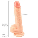 Loving Joy Realistic Dildo with Balls and Suction Cup 7.5 Inch - Dildos - Save 25% - Fast - United Kingdom Stoke-on-trent