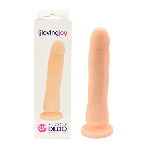 Loving Joy Realistic Silicone 7.5 Inch Strap-on Dildo - Strap on Dildos - Save 30% - Strap-on - Fast Shipping - United Kingdom