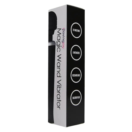Loving Joy Rechargeable Magic Wand Vibrator Black Fast Shipping United Kingdom Stoke on Trent