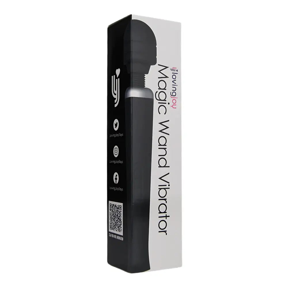 Loving Joy Rechargeable Magic Wand Vibrator Black Fast Shipping United Kingdom Stoke on Trent