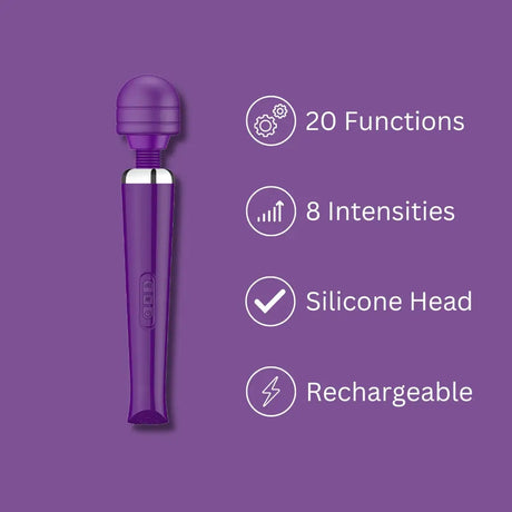 Loving Joy Rechargeable Magic Wand Vibrator Purple Fast Shipping United Kingdom Stoke on Trent