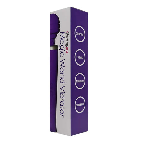 Loving Joy Rechargeable Magic Wand Vibrator Purple Fast Shipping United Kingdom Stoke on Trent