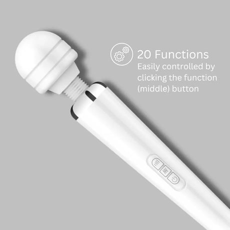 Loving Joy Rechargeable Magic Wand Vibrator White Fast Shipping United Kingdom Stoke on Trent