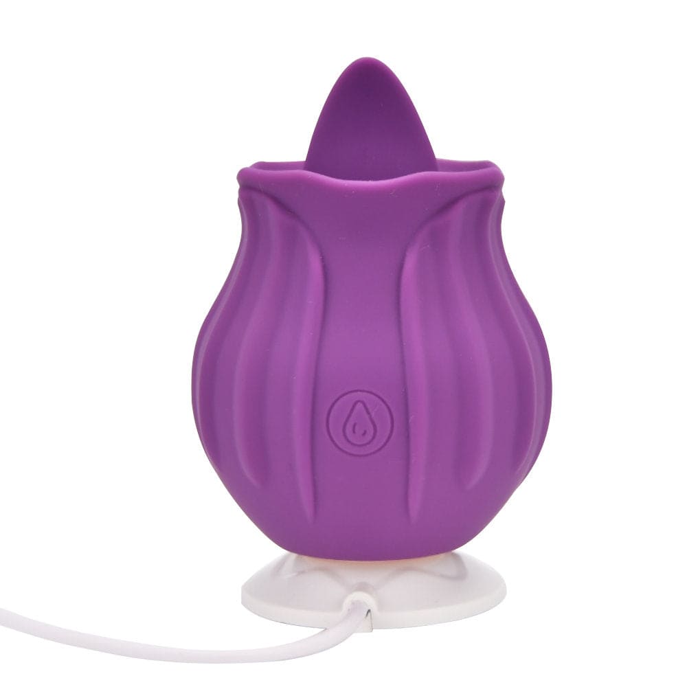 Loving Joy Rose Licking Clitoral Vibrator Purple - Vibrators - Save 20%