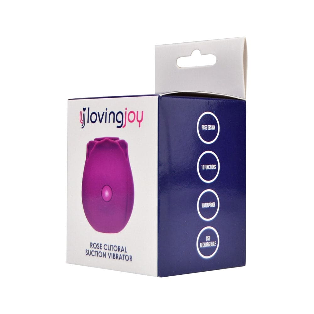 Loving Joy Rose Toy Clitoral Suction Vibrator Purple - Vibrators - Save 20%