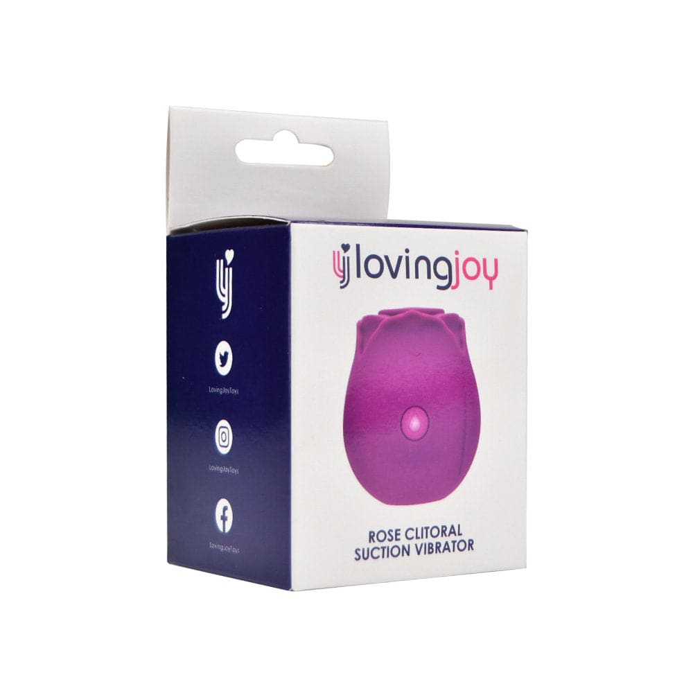 Loving Joy Rose Toy Clitoral Suction Vibrator Purple - Vibrators - Save 20%