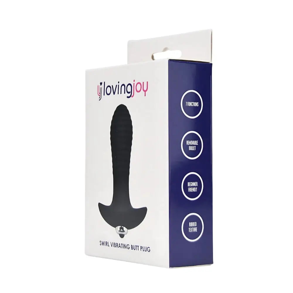 Loving Joy Swirl 7 Function Vibrating Butt Plug Fast Shipping Anal Vibrators United Kingdom Stoke on Trent