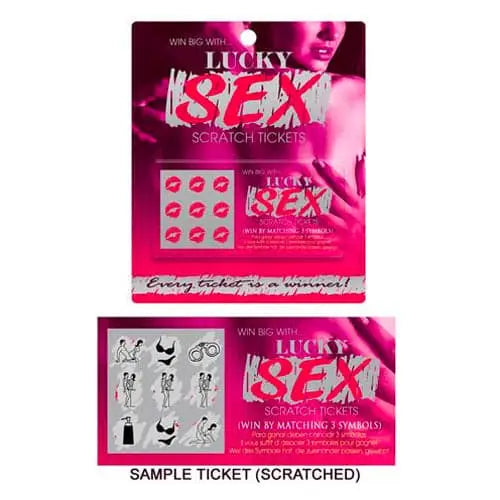 Lucky Sex Scratch Tickets - Save 25% - Fast Shipping - Sale United Kingdom Stoke-on-trent