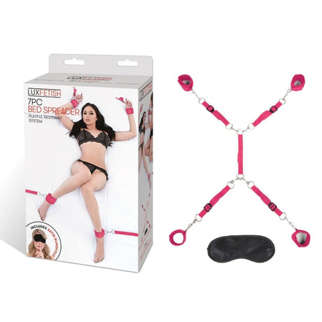 Lux Fetish 7 Piece Bed Spreader Playful Restraint System - Save 20% - Sale