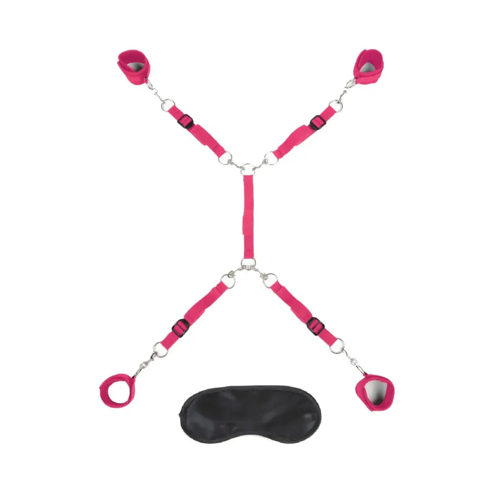 Lux Fetish 7 Piece Bed Spreader Playful Restraint System - Save 25% - Fast - Sale United Kingdom Stoke-on-trent