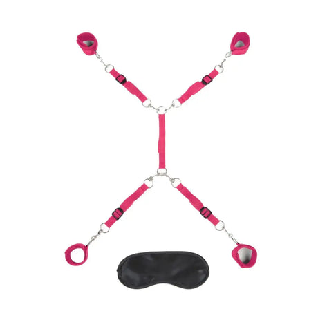 Lux Fetish 7 Piece Bed Spreader Playful Restraint System - Save 25% - Fast - Sale United Kingdom Stoke-on-trent