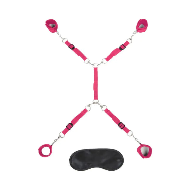 Lux Fetish 7 Piece Bed Spreader Playful Restraint System - Save 25% - Fast - Sale United Kingdom Stoke-on-trent