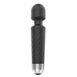 Luxurious Silicone 20 Frequency Vibration Wand Black