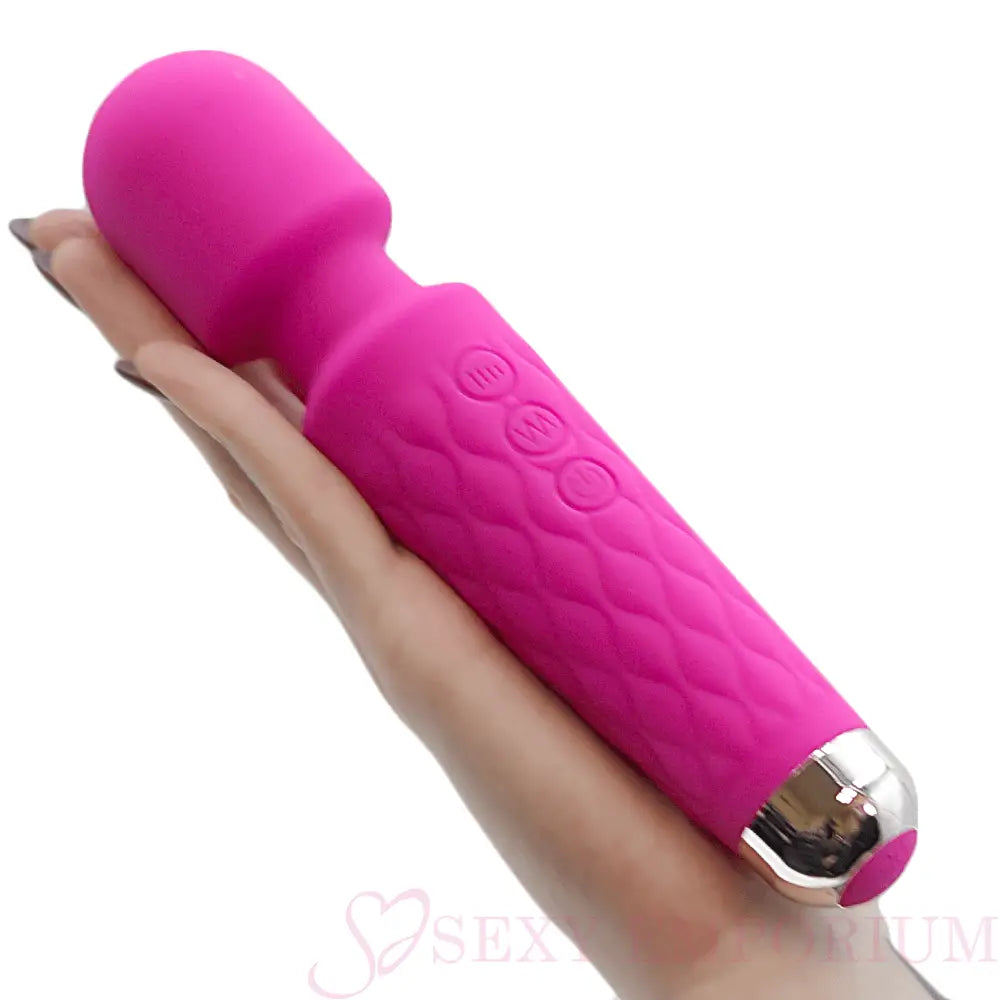 Luxurious Silicone 20 Frequency Vibration Wand Pink - Save 55% - Fast Shipping - Vibrator United Kingdom Stoke-on-trent