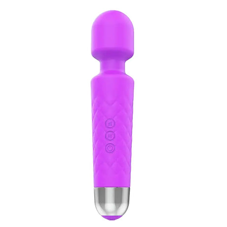 Luxurious Silicone 20 Frequency Vibration Wand Purple - Save 25% - Fast Shipping - Vibrator United Kingdom Stoke-on-trent