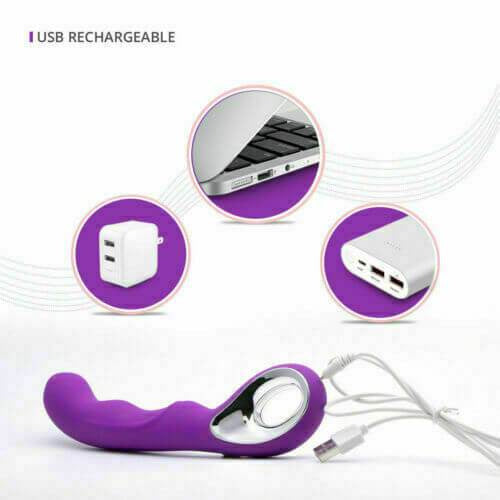 Luxury USB Rechargeable Classic Vibrator Purple