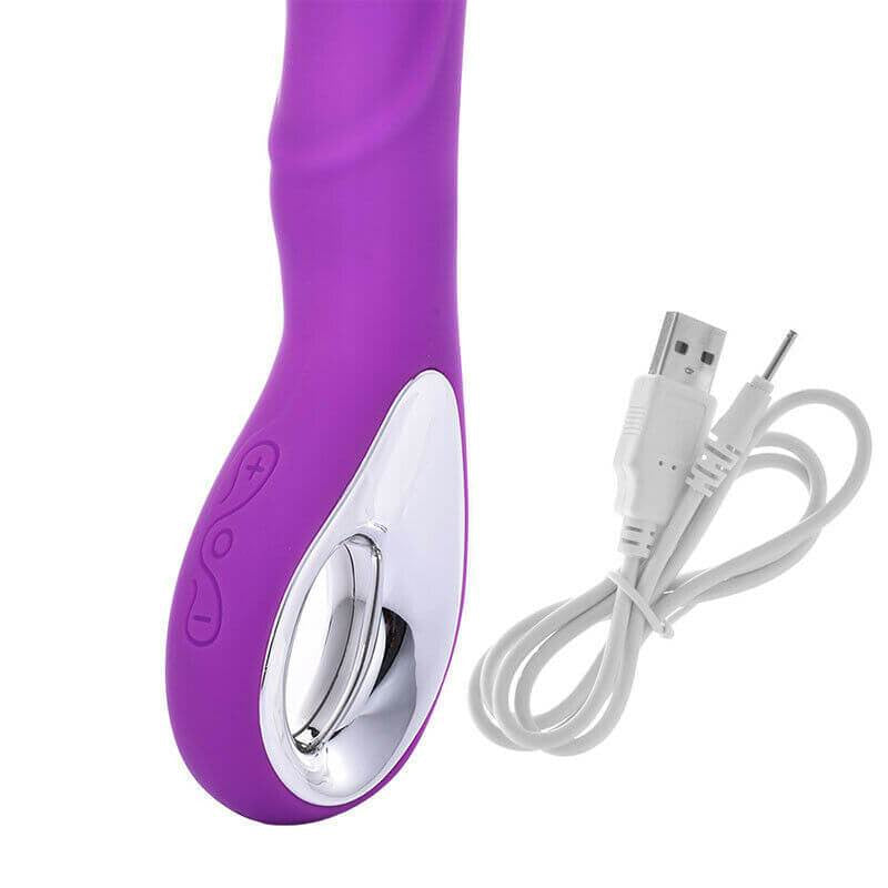 Luxury USB Rechargeable Classic Vibrator Purple