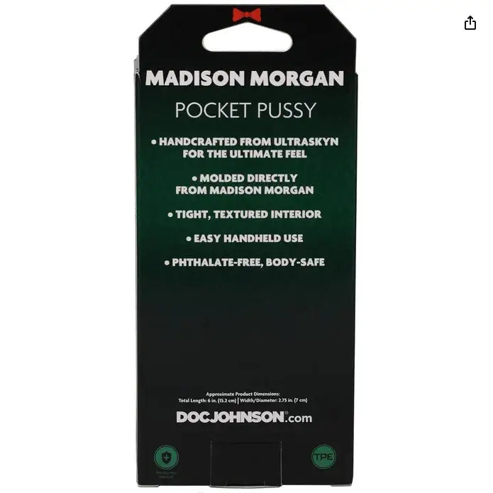 Madison Morgan Ultraskyn Pocket Pussy Masturbator - Save 20% - Fast - Sale United Kingdom Stoke-on-trent