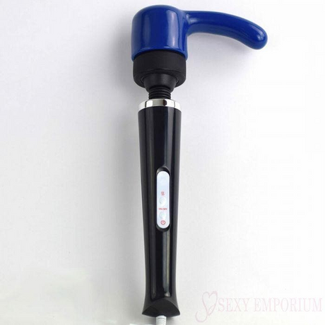 Magic Wand Vibrating Massager Black With Attachment