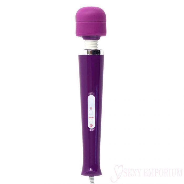 Magic Wand Vibrating Massager Purple With Attachment