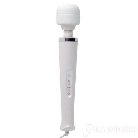 Magic Wand Vibrating Massager White With Attachment