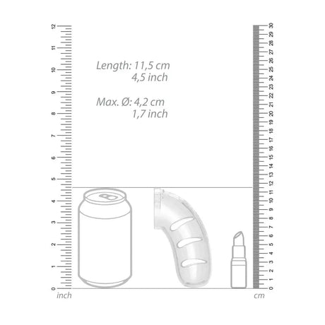 Man Cage 11 Male 4.5 Inch Clear Chastity with Anal Plug - Save 30% - with - Fast - Sale United Kingdom Stoke-on-trent