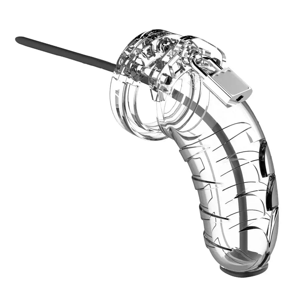 Man Cage 16 Male 4.5 Inch Clear Chastity with Urethal Sound - Save 30% - with - Sale United Kingdom Stoke-on-trent