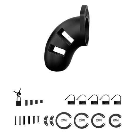 Man Cage 20 Male 3.5 Inch Black Silicone Chastity - Save 25% - Fast Shipping - Sale United Kingdom Stoke-on-trent