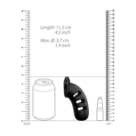 Man Cage 21 Male 4.5 Inch Black Silicone Chastity - Save 25% - Fast Shipping - Sale United Kingdom Stoke-on-trent