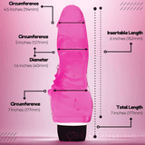 7 tommer Hercules vibrator rosa
