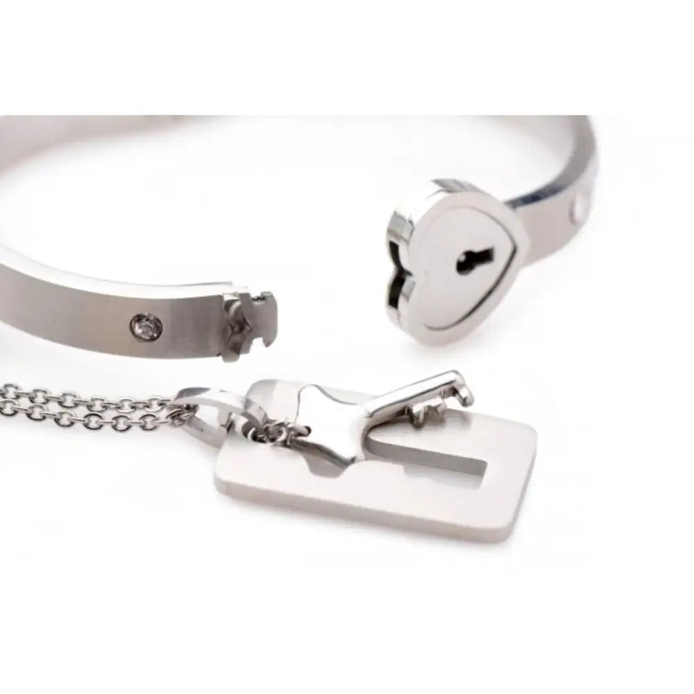 Master Series Cuffed Locking Bracelet & Key Necklace - Save 25% - Fast Shipping - Sale United Kingdom Stoke-on-trent