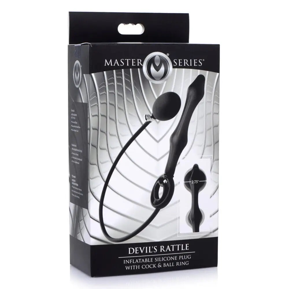 Master Series Devils Rattle Inflatable Anal Plug with Cock Ring - New Products – Latest Sex Toys & Adult Arrivals United Kingdom